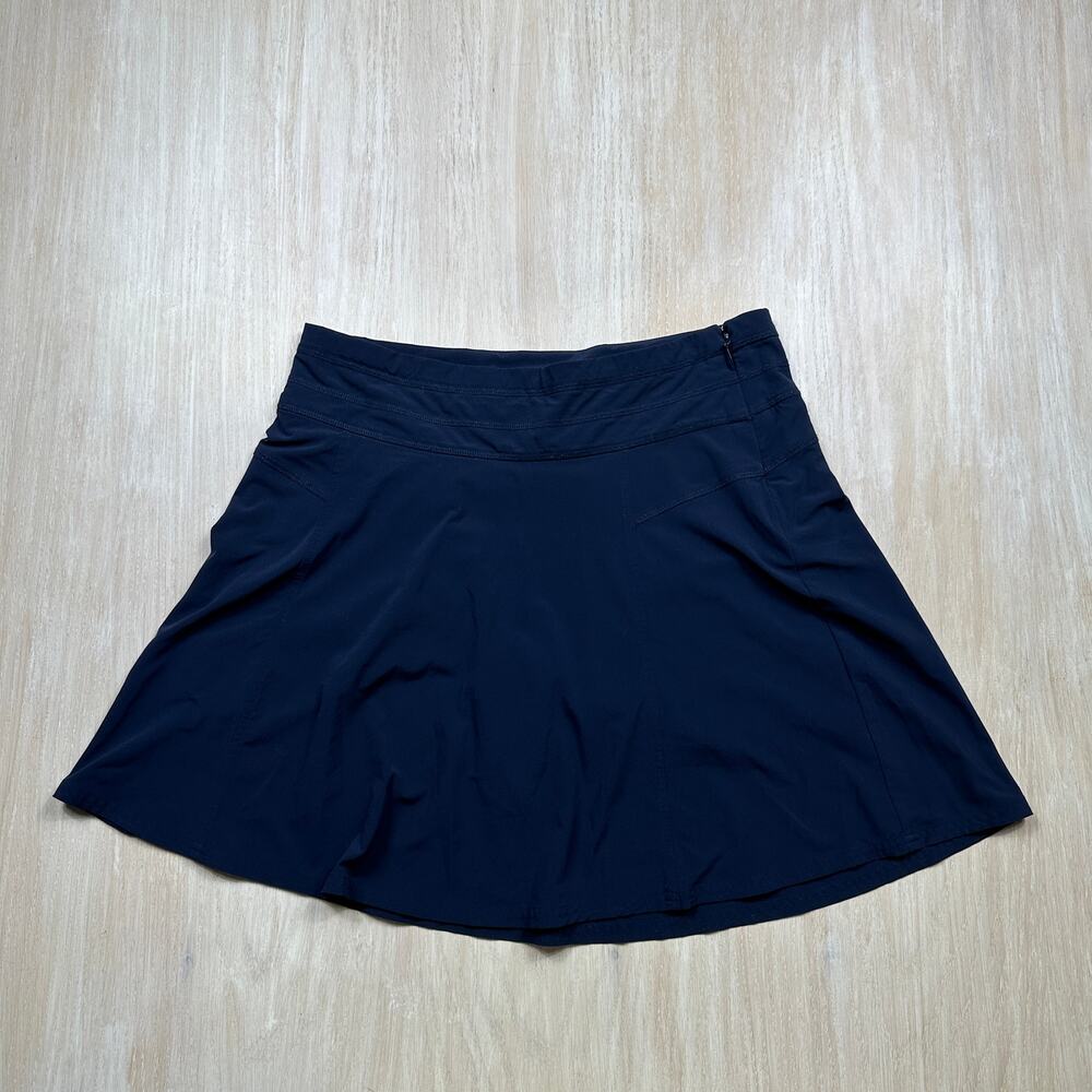 Athleta All Day Navy Blue Featherweight Stretch Golf Tennis Athletic Skort 8